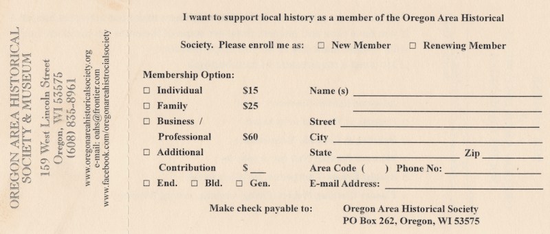 Side one Membership form