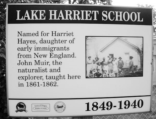 Lake Harriet School sign