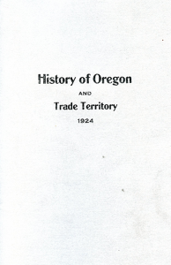 History of Oregon book cover