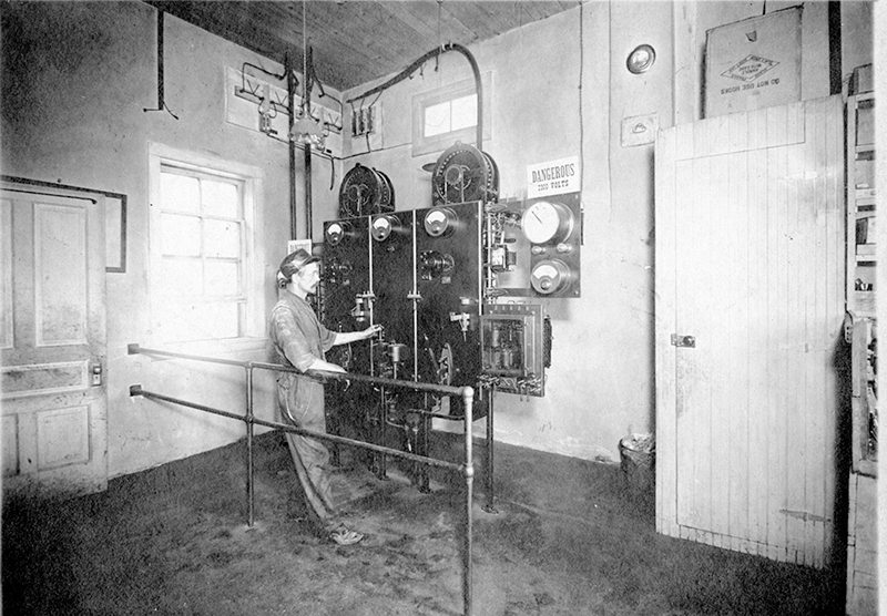 Worker at Electric Plant