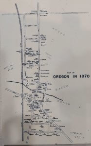 1870 Oregon Map