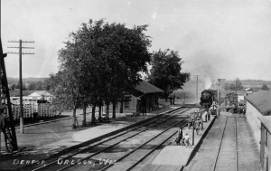 Train coming into the station