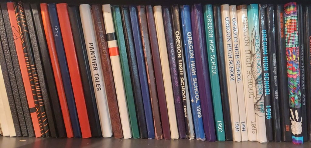 yearbook spines