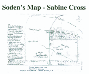William Soden's Drawing of Sabin Cross Road Battlefield