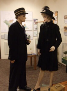 Railroad uniforms on maniquins